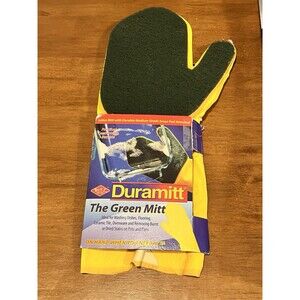 DuraMitt The Green Mitt RIGHT HAND Heavy Scour Kitchen Rubber Glove VTG NEW